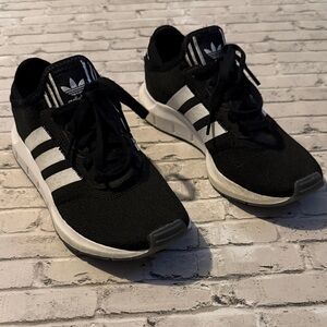 Adidas Kids Black and White Sneakers
